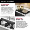 33&rdquo; Undermount 16 Gauge Workstation Kitchen Sink Double Bowl with WorkFlow&trade; Ledge and Accessories